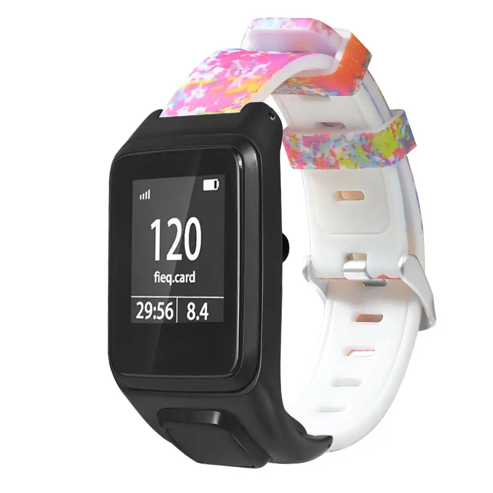 Многоцветный силиконовый сменный Браслет для часов Ремешок TomTom Runner 3 TOMTOM Adventurer