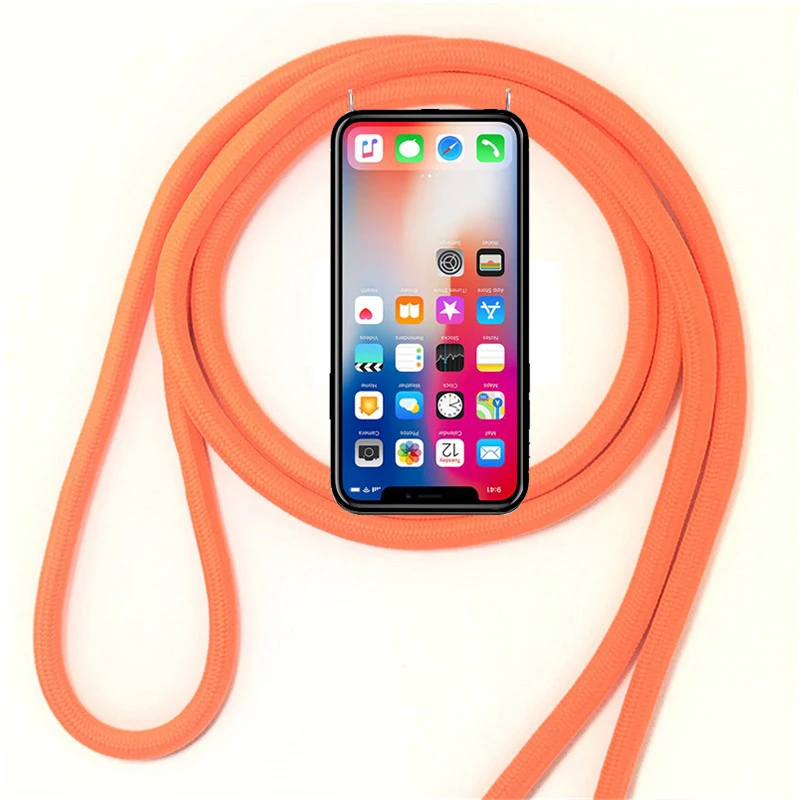 Чехол Обложка Цепочки и ожерелья крестообразный канат для LG G5 SE Lite G6 G7 плюс G8 G8S G8X Thinq ThinQ K11 K30 K40 K50 Q60 плечевой ремень крышка
