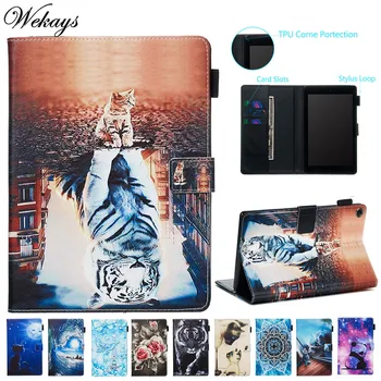 

Wekays Coque For Amazon HD 8 HD8 8.0" Cartoon Leather Smart Case For Amazon Kindle Fire HD8 HD 8 2018 2017 2016 Cover Case Capa