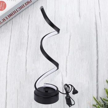 

1PC Table Lamp Durable Bedside Lamp SPiral Table Lamp for Bedroom
