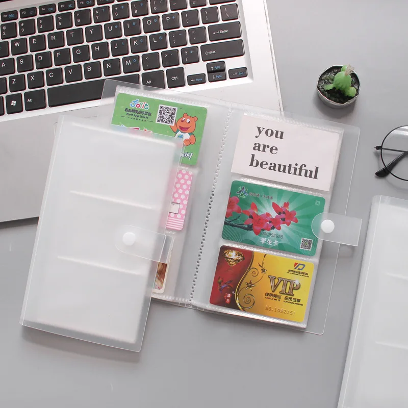 1PC 120 Slot ID Card Holder Card Book Large Capacity Holder Ticket Collection Book Photo Book