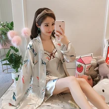 Домашний халат для женщин, сексуальное кимоно из вискозы, халат для невесты, подружки невесты, Свадебный халат, комплект, кружевная отделка, пижама, Женская Повседневная Ночная рубашка