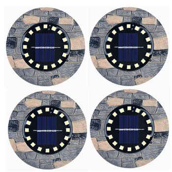 

8/16 LEDS Artificial Simulation Stone Led Solar Lights Waterproof Decorative Solar Powered Lamp Resin Lmitation Stone Lawn Light