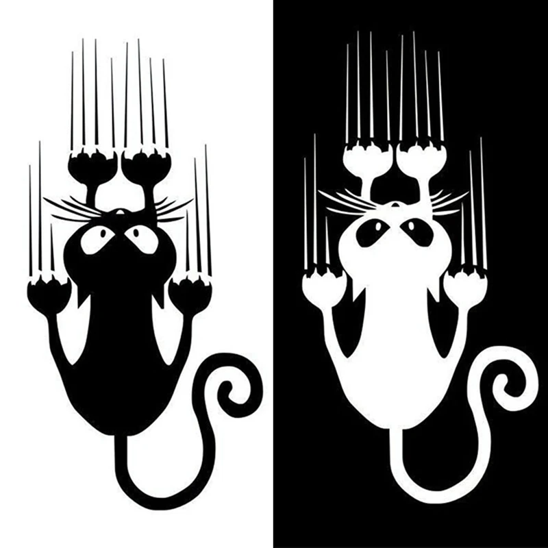 

Motorcycle Sticker 7.5*15CM Waterproof Cat Pattern Car Sticker Funny Animal Vinyl Decal Car Window Bumper Stickers