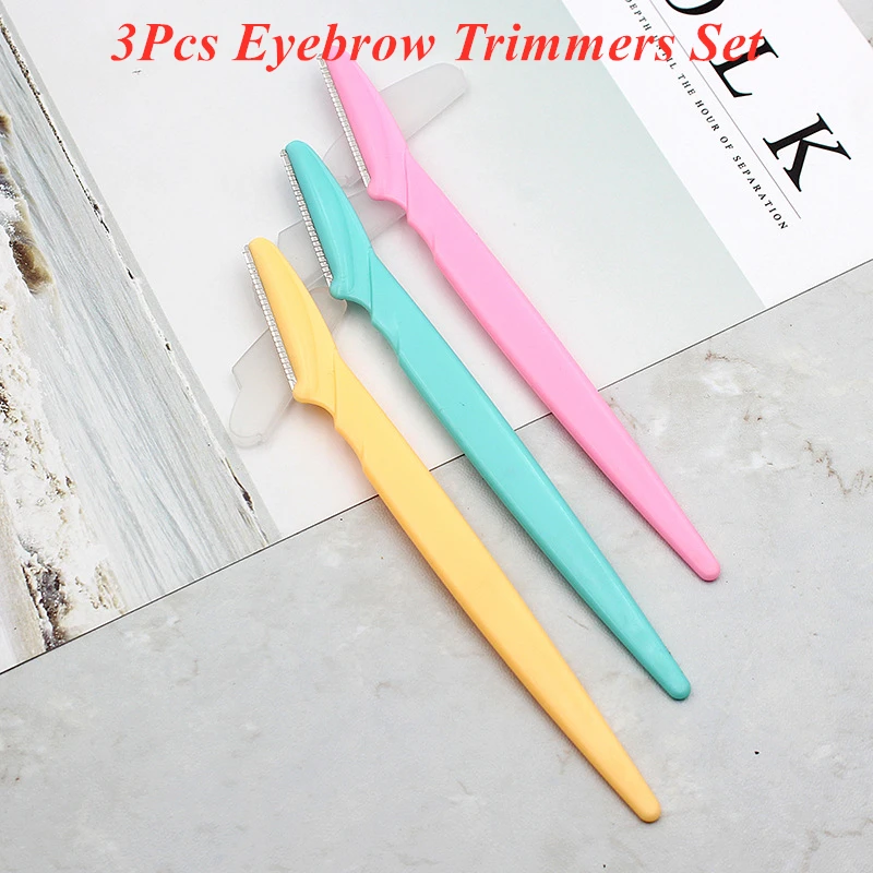 3 шт./компл. Женская бритва для лица триммеры бровей портативный набор удаления