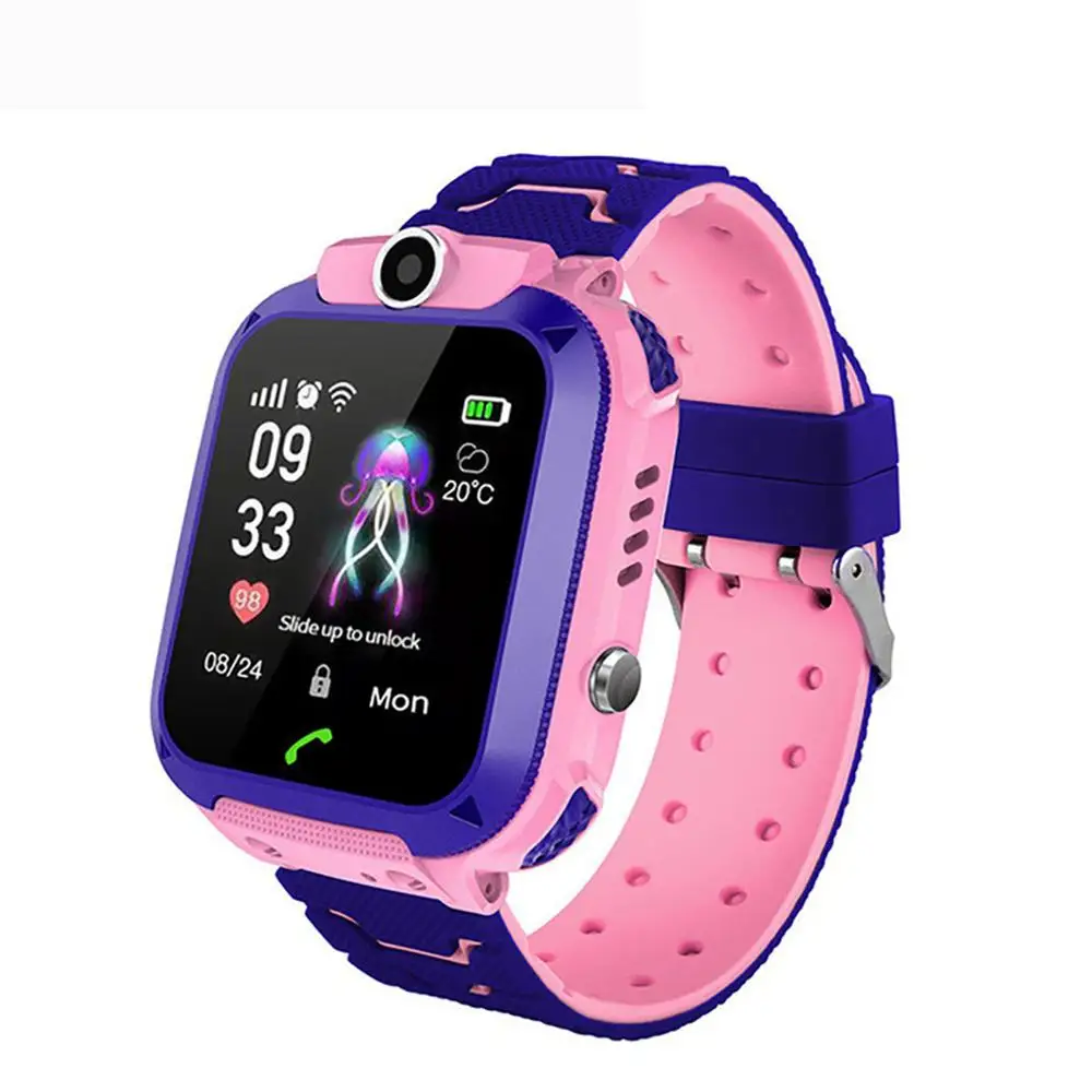 

Q12B Waterproof Smart Watch Kids GPS Positioning Locating SOS Call Children Smartwatch With Camera For Android IOS Drop Shipping