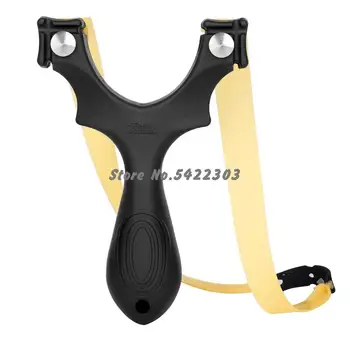 

High Quality Slingshot Of Resin Flat Round Rubber Band Accurate Slingshot For Hunting Shooting Quick Installation Rubber Band