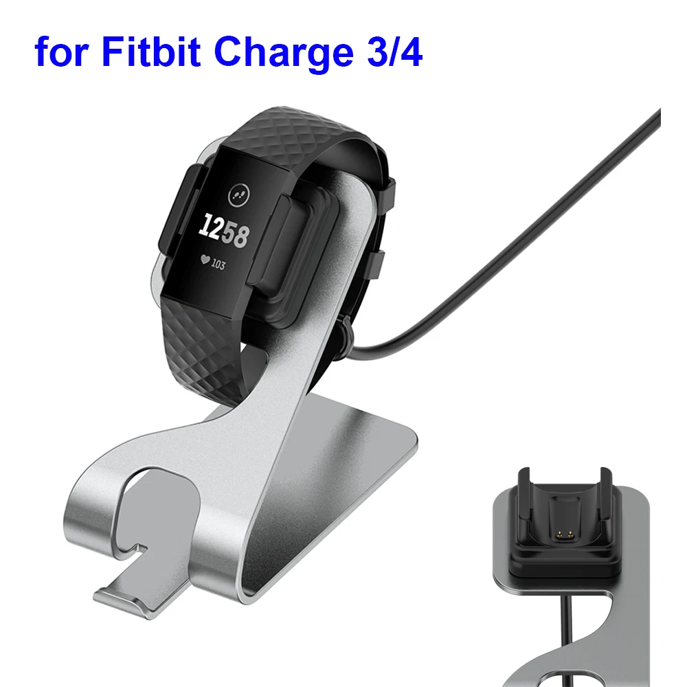 

Charger Dock Stand Station for Fitbit Charge 4/3 Replacement Charging Cradle Adapter Holder for Fitbit Charge 4 SE USB Cable