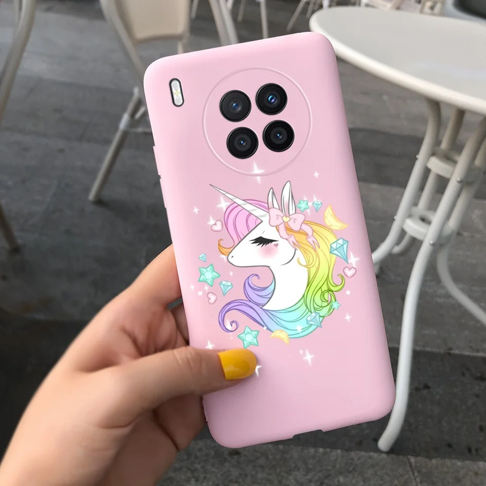 wallet cases For Huawei nova 8i 4G Case Lovely Cow Pig Pets Cartoon Soft Cover For Huawei Nova 8i 2021 Coque nova8i 8 i Honor 50 Lite Housing phone dry bag