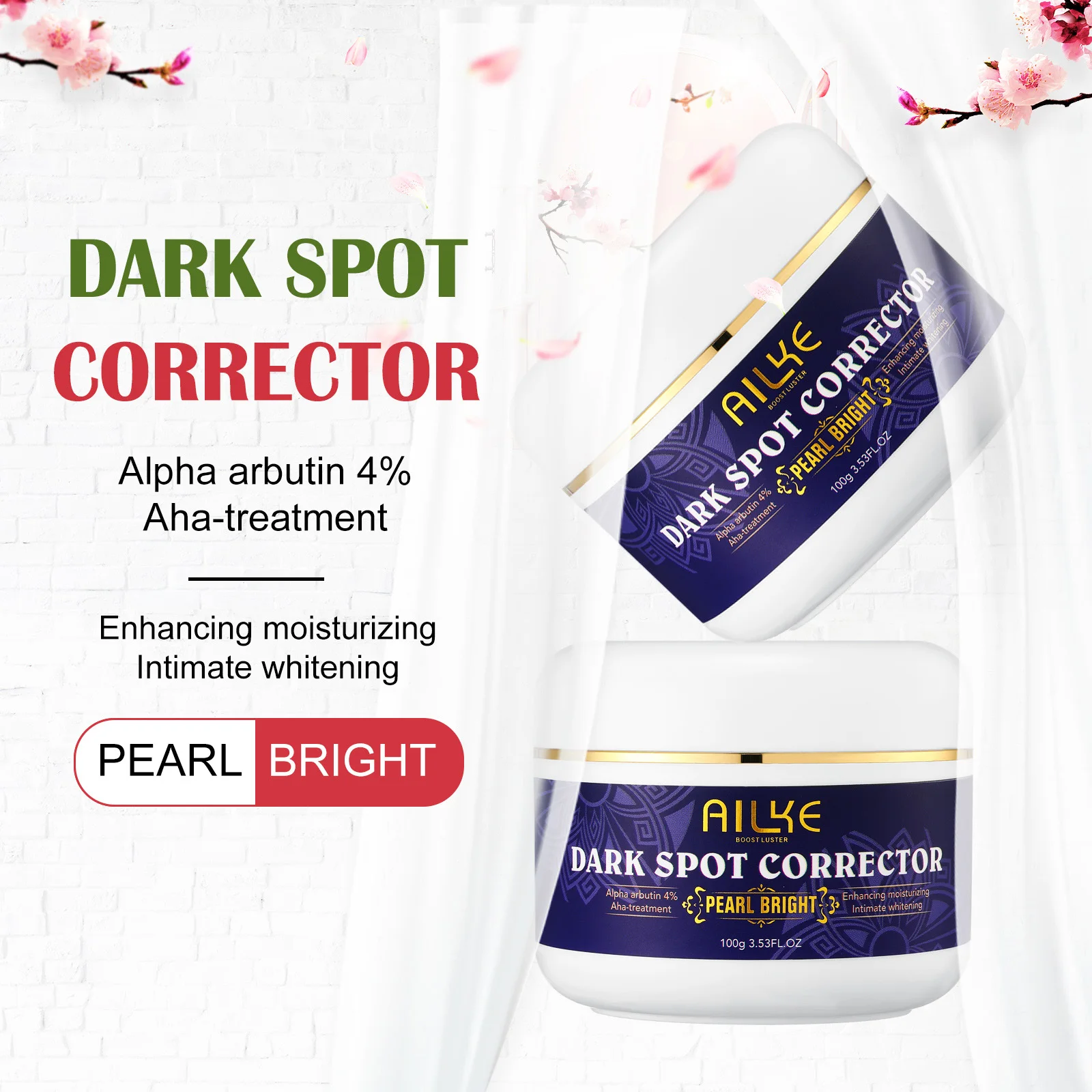 

AILKE Lighten Face Cream, Dark Spots Remover for Face, Hands, Body, Knuckles, Clean Stains, Even Skin Tone, Improve Dull Skin