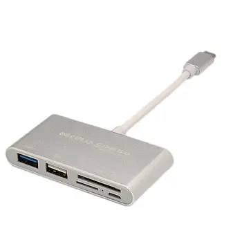 

Compact Size Type-c OTG 3.0 HUB Card Reader USB 3.1 TYPE-C to USB3.0 HUB TF Cards Reader Adapter Converter