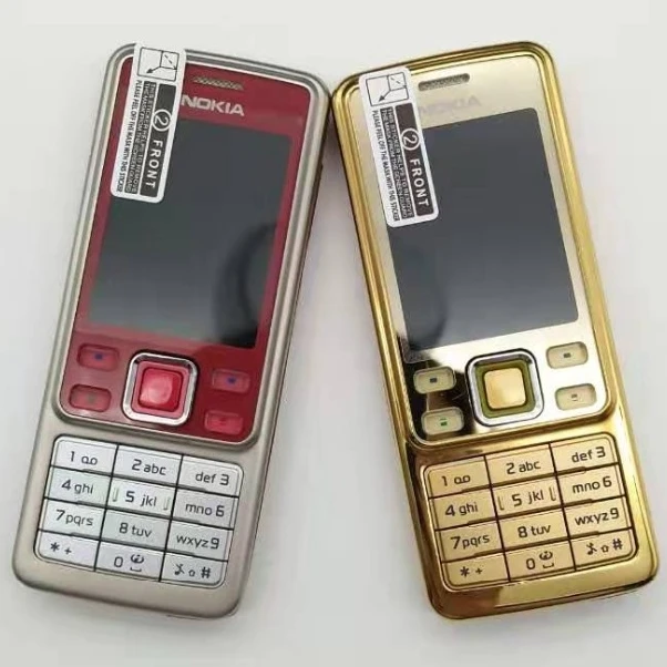 Original Nokia 6300 Mobile Phone Classic Cellphone 6300 Gold & One year warranty & Russian Keyboard