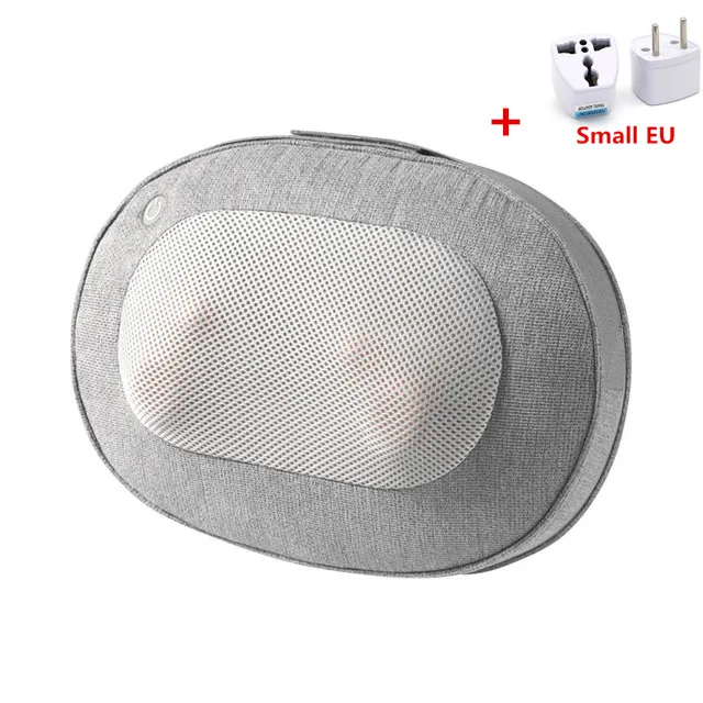 Add Small EU Adapter Xiaomi Leravan Температура 3D массажная подушка PTC горячий компресс Релаксация тела Автозапуск одна клавиша - Цвет: Add Small EU Adapter