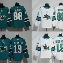 Free shipping San Jose Mens adults 88 Brent Burns 19 Joe Thornton Jersey