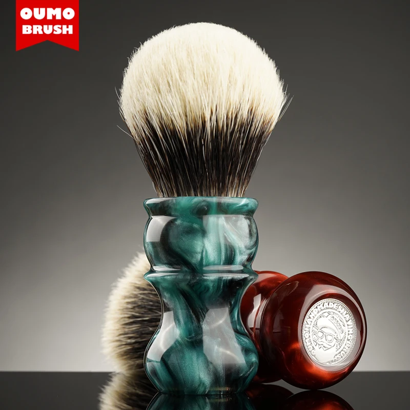 

OUMO BRUSH - Ocean Venus badger shaving brush with Manchuria/ACE/SILK/HOOK/WT