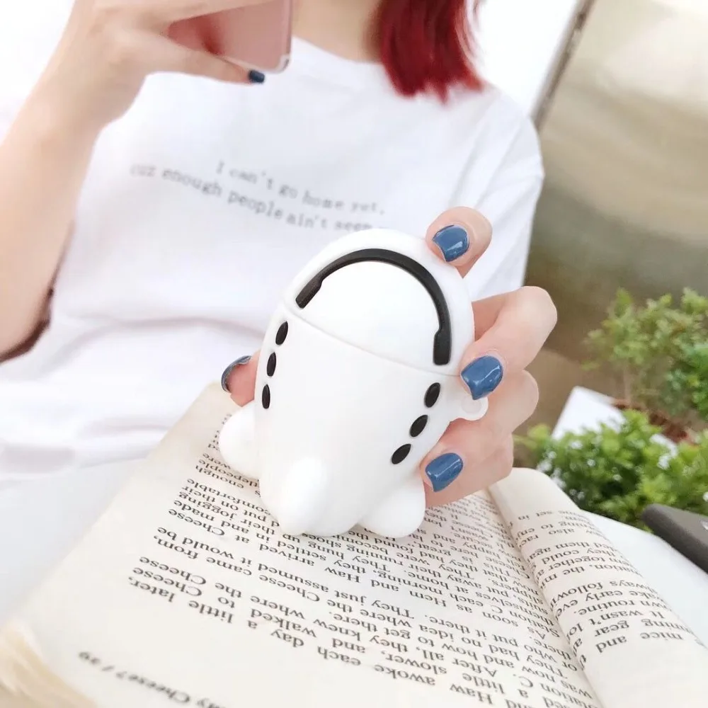 Мягкий чехол с мультяшными рыбками для наушников с Bluetooth для Apple AirPods, мягкий чехол для зарядки наушников s для Airpods, защитный чехол с мультяшным рисунком