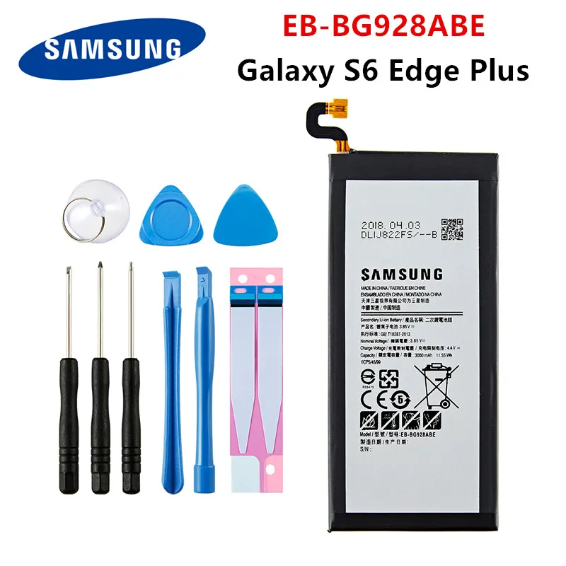 SAMSUNG оригинальная EB-BG928ABE 3000 мА/ч батарея для GALAXY S6 Edge Plus + G928 G928F/G G928T G928A G928I G928S G9287