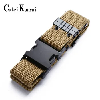 

Catei Karrui Nylon Tactical Belt Quick Release Heavy Duty Tactical Belt for Men-Tactical Belt for Cargo Pants