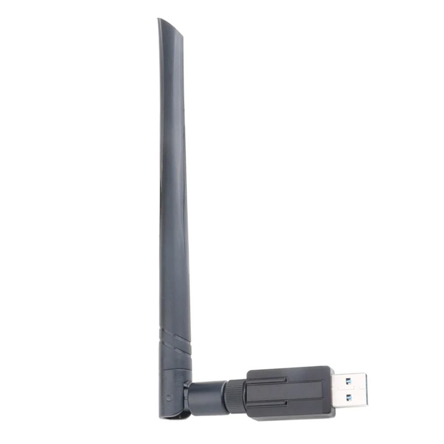 Satxtrem USB WiFi адаптер 1200 Мбит/с USB 3,0 Беспроводная сеть WiFi ключ двухдиапазонный 2,4G/5G 802.11ac Поддержка Android ТВ коробка/ноутбук - Цвет: black