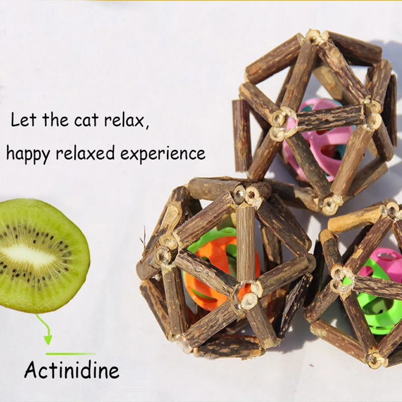 

Handmade Toys Catnip Cat Toys Hollow Ball Organic Natural Matatabi Silvervine Cat Supplies organic natural plant Pet Supplies