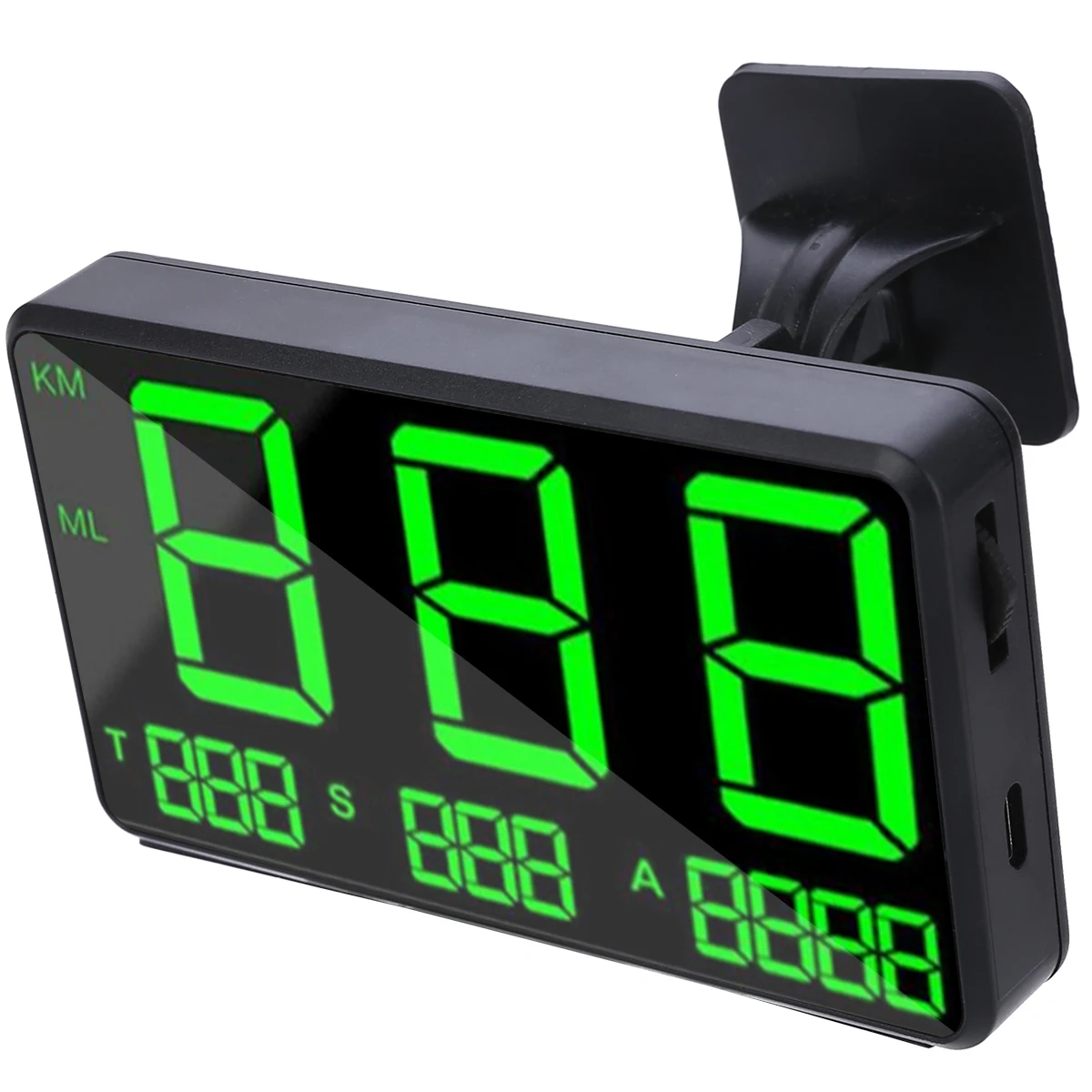 C80 Car GPS Speedometer Big Fonts LED Display KM/h MPH Speed Alarm Altitude Digital Total Driving Time for Car Electronics Parts