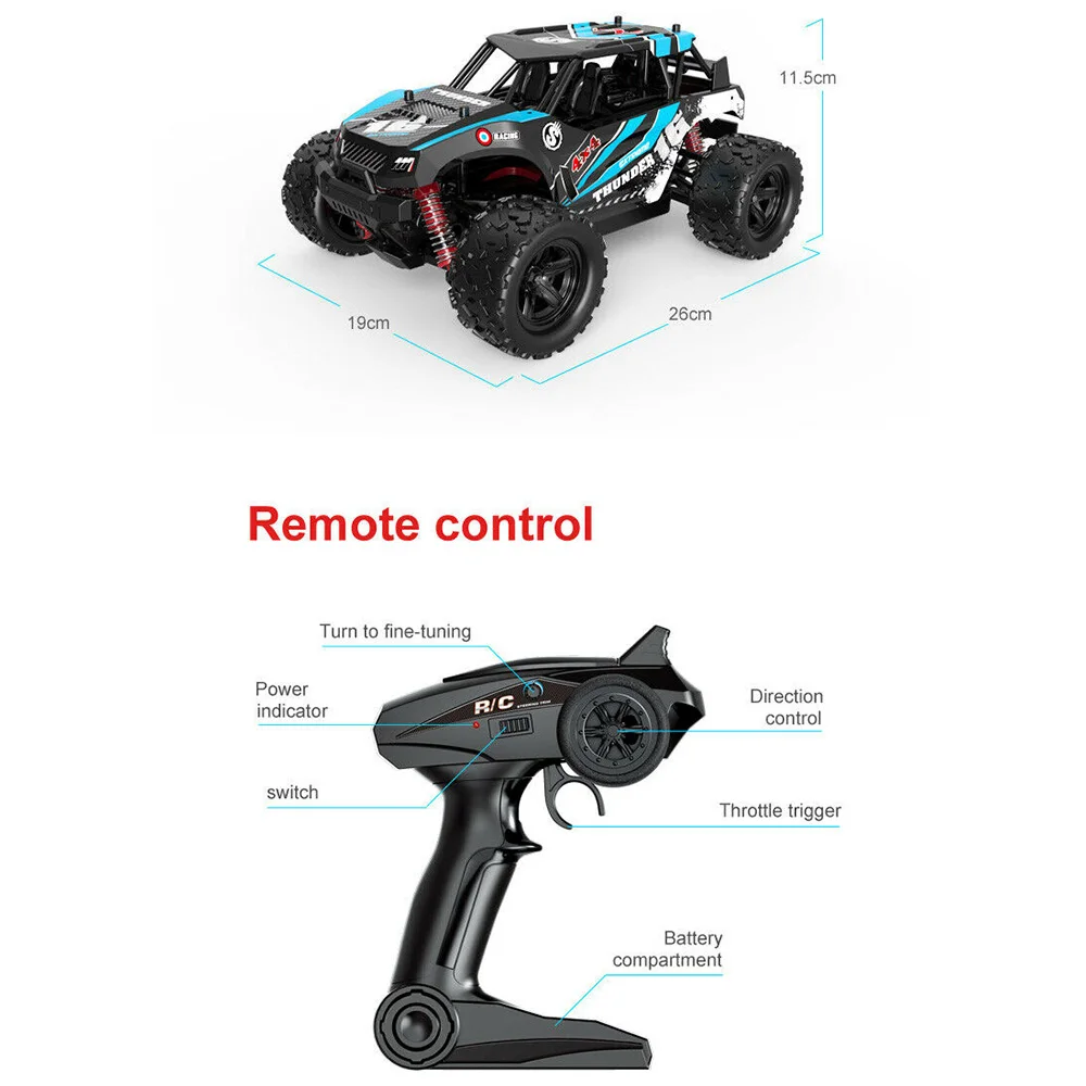1:18 внедорожный автомобиль с дистанционным управлением, высокоскоростной альпинистский автомобиль, четырехколесный привод, внедорожная гоночная машинка, радиоуправляемые автомобили, детские игрушки подарки