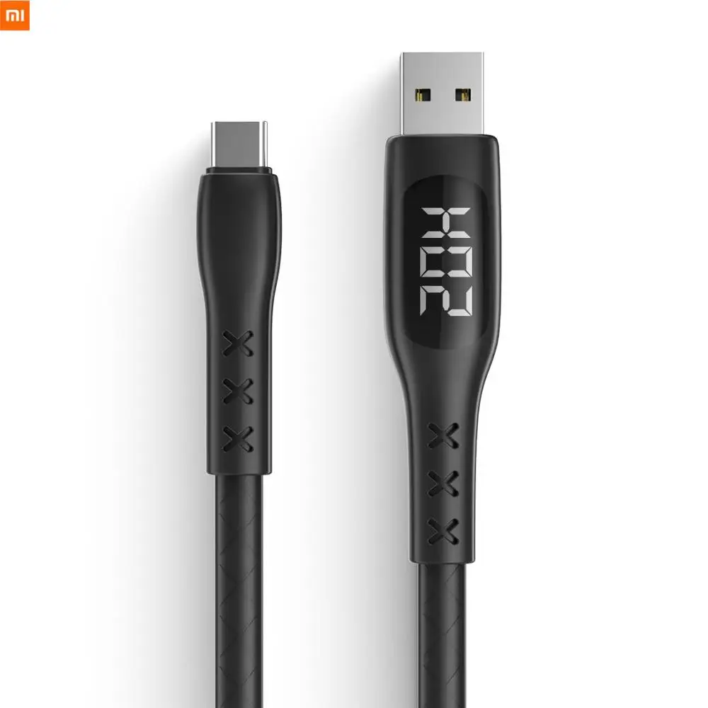 

Xiaomi WSKEN Type C Cable LED Display Digital Voltage Current Type-C Data Cable 1.2M For Samsung S9 S8 Xiaomi6 Huawei Smartphone