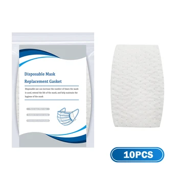 

10Pcs Mask Filter Pads Non-woven Mask Gasket Filter Activated Carbon Filter Pm2.5 Prevention Disposable Mouth Mat