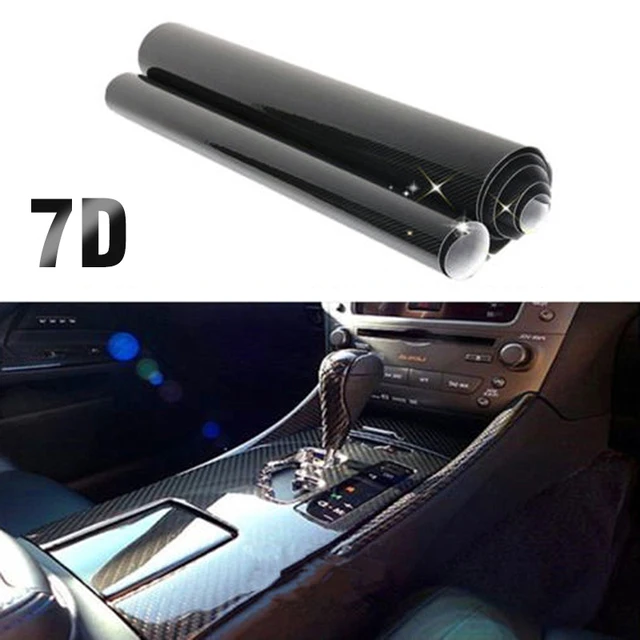 20/30/45/60cm x152cm 7D Carbon Fiber Vinyl Car Wrap Sheet Roll Film Car