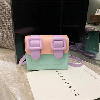

Summer 2020 New Women Bag Mini Bag Messenger Bag Colorful Fashion Leisure Clear Mobile Phone Bag All Match