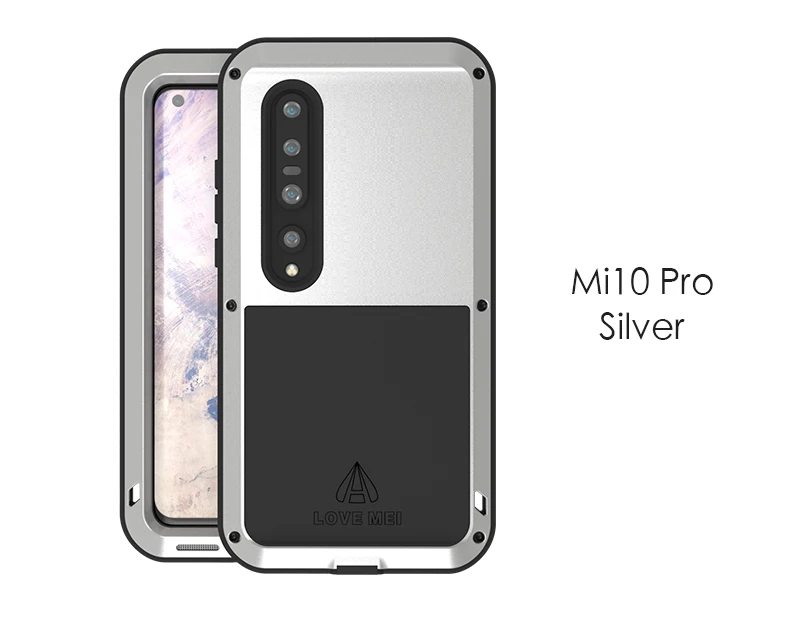 LOVE MEI For Xiaomi Mi 10 Pro Case Shock Dirt Proof Water Resistant Metal Armor Cover Phone Case For Xiaomi Mi 10 (15)