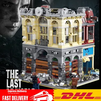 

Street View The Last of Us Series The Ruin City Ideas Expert Bricks Bank Model Building Blocks Bricks Toy 2453Pcs Apocalypse Moc
