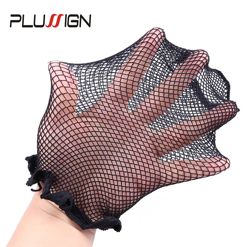 Black Brown Skin Color Liner Wig Cap Breathable Comfortable Hair Net Open End Mesh Hairnets For Install Wigs Snood Wig Caps