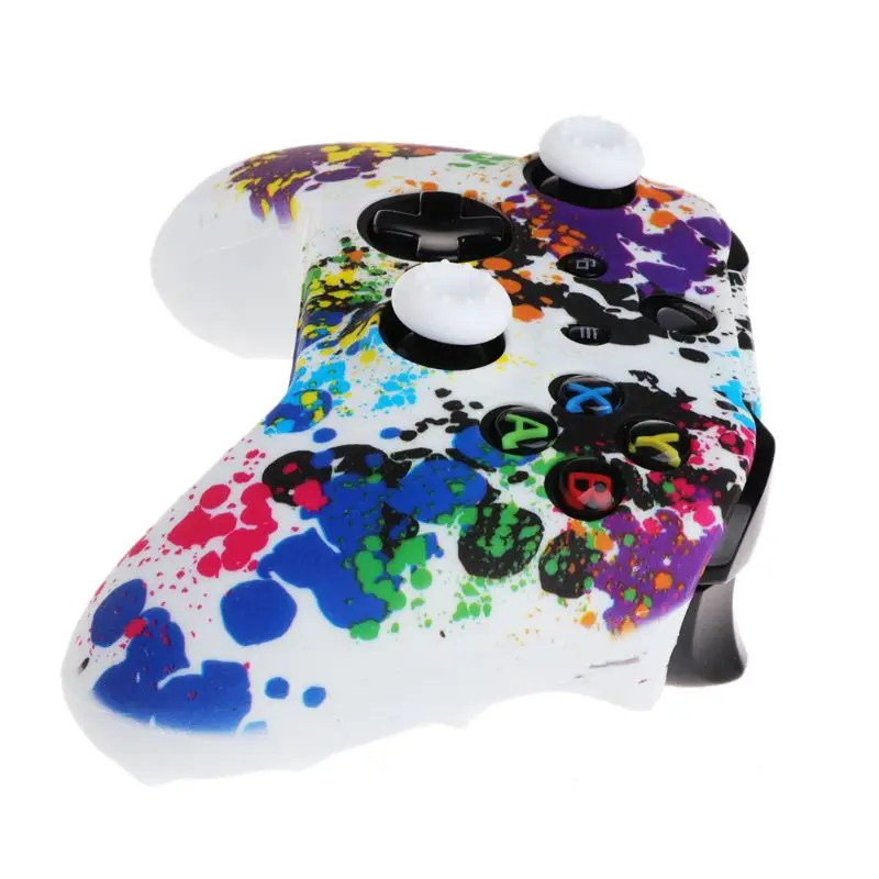 Популярный силиконовый защитный чехол для джойстика + 2 крышки XBox One X S|Геймпады| |