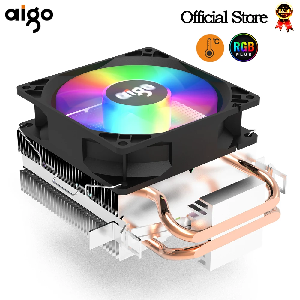 Кулер для процессора Aigo ice200 кулер ПК с двойными тепловыми трубками 3 контакта ШИМ