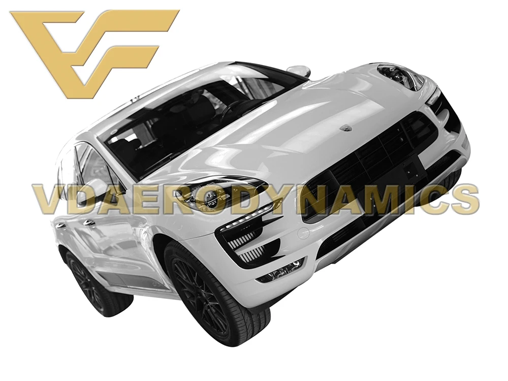 Подходит для 14-18 Porsche Macan VAD-GTS полный комплект кузова передний бампер задний бампер решетка передний задний губы диффузор аксессуары