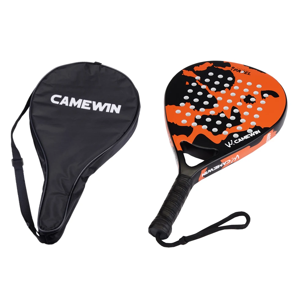 Carbon Fiber Padel Tennis Racket Soft Face Paddle Racquet with Bag Cover New 