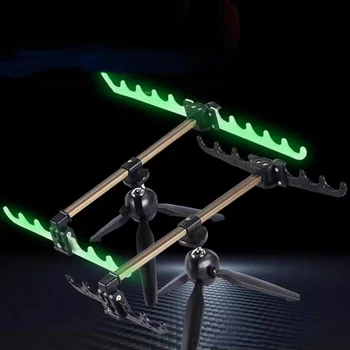 

Fishing Rods Stand Luminous Carp Pod Holder Aluminum Alloy Fishing Pole Pod Holder Bracket Fishing Tackle Fishing Accessory