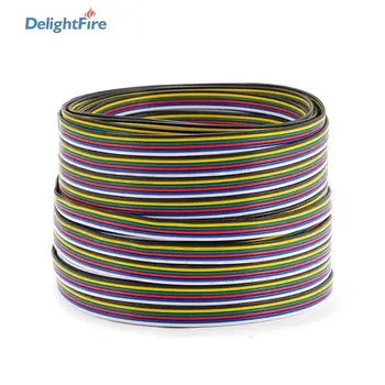 

6pin Electrical Wire LED Strip Cable 22AWG 20AWG 18AWG Wire Electric Cable For 5050 RGB CCT RGBW+CW RGBW+WW LED Strip Light