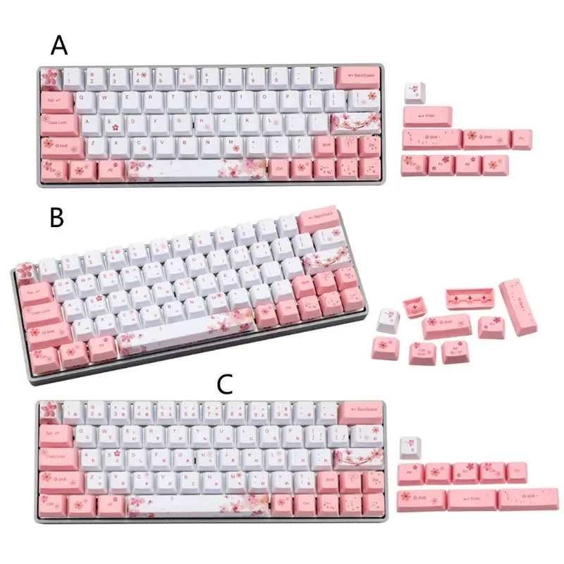 73 клавиши OEM PBT колпачки для клавиш полный комплект механическая клавиатура