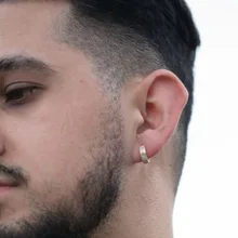  Personality Fashion Stud Earrings for Men Luxury Original Brand Zircon Earrings Popular Jewelry Accessories Party Gift Z440 