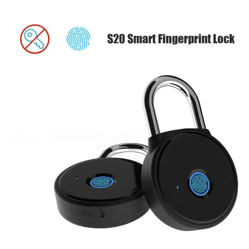 Электронный Bluetooth замок с блокировкой по отпечатку пальца и USB зарядкой|Замки| |