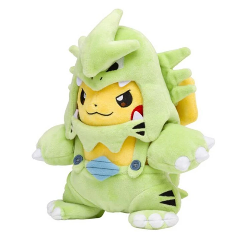 7 видов стилей Аниме Пикачу Косплей Hydreigon Tyranitar Charizard Snorlax Peluche Плюшевые игрушки Рождественский подарок для детей