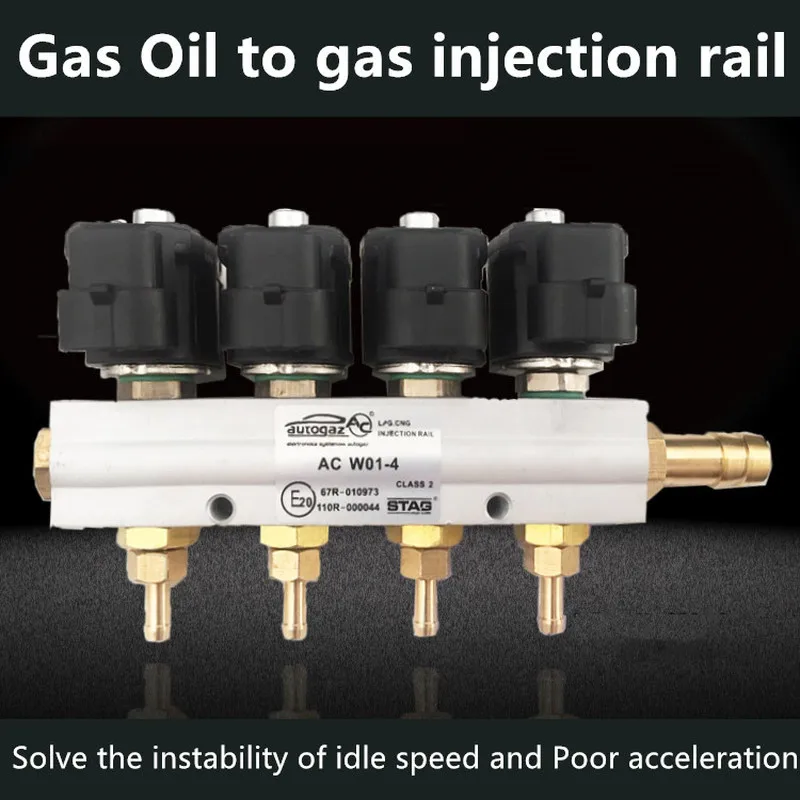 CNG Car natural gas injection rail Oil to Gas modified spray Vehicle AC nozzle |