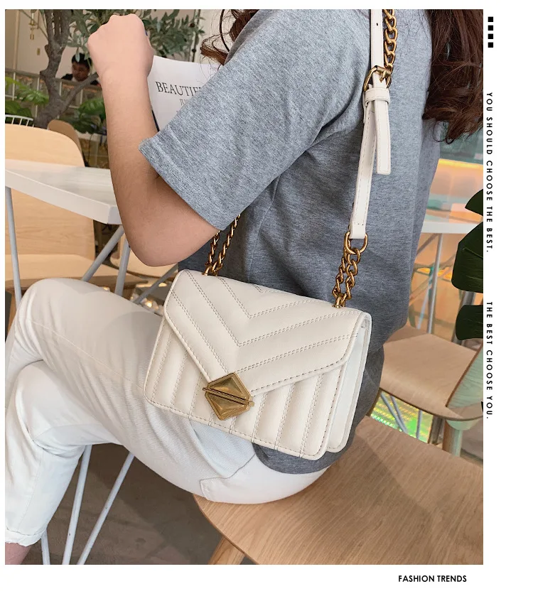 Bolsos Mujer Bolsas Feminina Sense универсальная сумка на цепочке Ins на одно плечо Маленькая квадратная Женская стильная