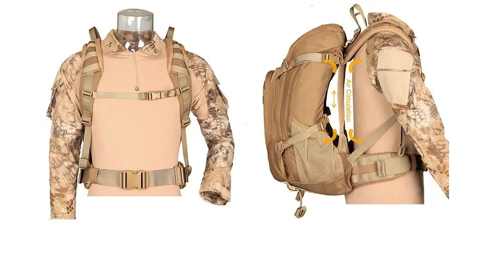 1000D Открытый спортивный военный тактический альпинистский рюкзак для кемпинга походный Треккинг Рюкзак Дорожная водонепроницаемая сумка