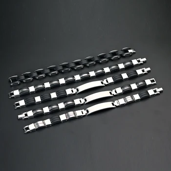 

Masculine Mens Bike Chain Bracelet Stainless Steel Link Chain Bicycle Chain Silicone Bangles