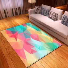 Модные 3D Красочные ковры домашние декоративные спальни мягкие фланелевые пены памяти обеденный стол коврик место коврики ковер для гостиной
