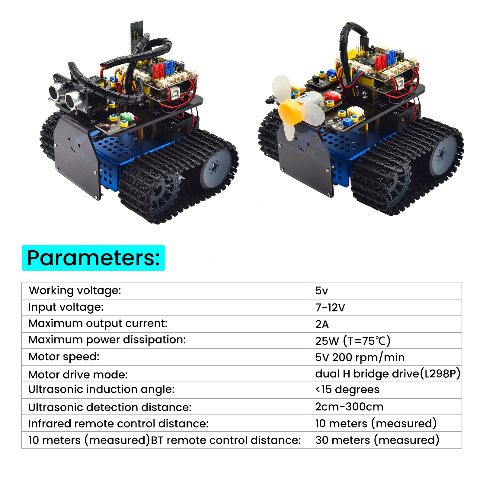 2021 Newly Version ! Keyestudio Mini Tank Robot V3.0 For Arduino Smart Tank Car Kit APP Remote Control Learning Kit Kid Toy