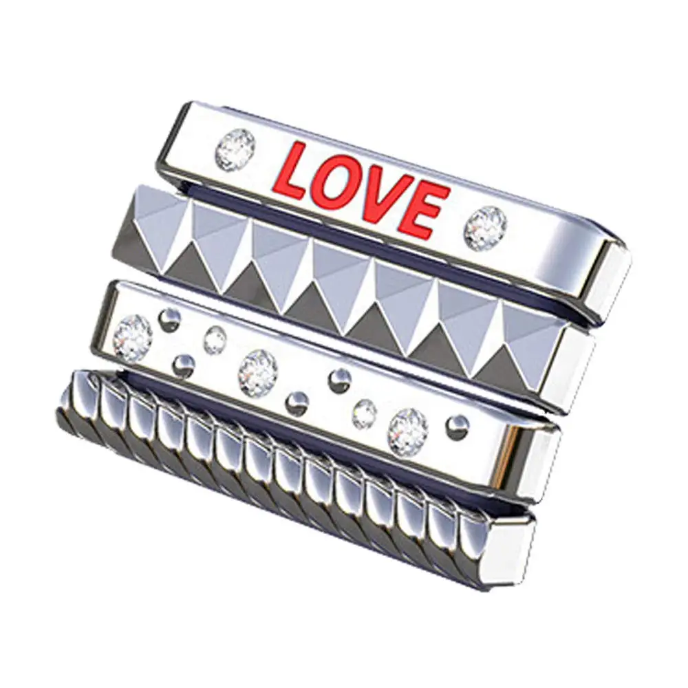 Декоративное кольцо для apple watch Band 38 мм iwatch 38 мм ремешок из нержавеющей стали Женский орнамент "любовь" apple watch аксессуары